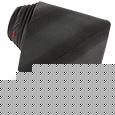 Moschino Kiss Black and Gray Lines Woven Silk Tie