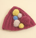 Ladies Moschino Cerise Mohair & Wool Hat