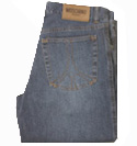 Mens Moschino Blue Zip Fly Worn Effect Stretch Denim Jeans - 32 Leg