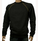 Moschino Mens Moschino Dark Grey Sweatshirt With Yellow Trim