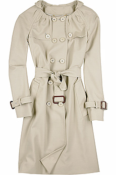 Moschino Pleat neck trench