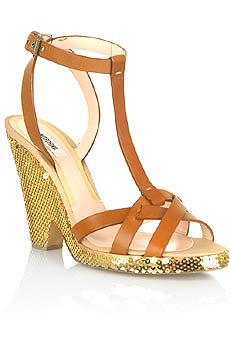 Moschino Sequin wedge sandals