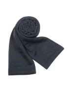 Signature Striped Knit Long Scarf