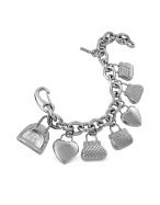 Moschino Time For Shopping - Stainless Steel Charm Bracelet Watch