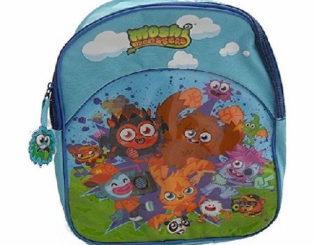 Blue Moshi Monsters Kids School Bag Backpack Rucksack Shoulder Bag