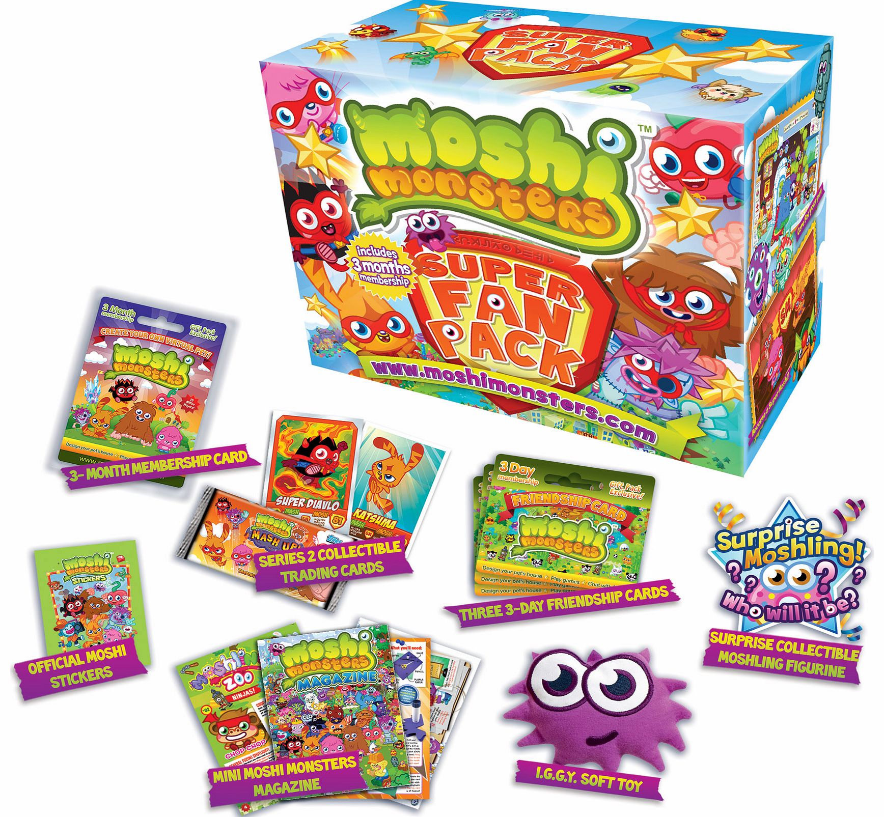 Moshi Monsters moshi super fan pack