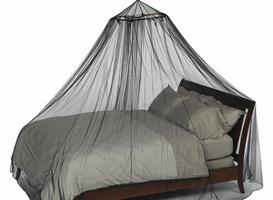Black Mosquito Net Bed Canopy for Double & Single Bed with Travel Drawstring bag