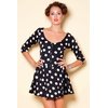 Motel Freya Dress - Black Big Ivory Dots