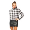 Motel Leela Oversized Batwing Shirt in Gingham