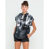 Motel Rocks Motel Addison Boyfriend Shirt in Black Forest