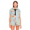 Motel Rocks Motel Adeline Boyfriend Shirt In Dandelion Blue