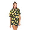 Motel Rocks Motel Adeline Boyfriend Shirt in Sunflower Print