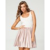 Motel Rocks Motel Ali Skater Dress in Mushroom and Cream Lace
