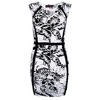 Motel Rocks Motel Audrina Mini Dress in Black and White