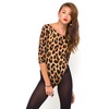 Motel Rocks Motel Belle Slash Neck Leotard in Original Animal