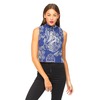 Motel Bian Turtleneck in Huge Paisley Navy
