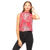 Motel Bian Turtleneck in Huge Paisley Red