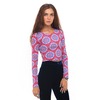 Motel Rocks Motel Bonnie Long Sleeved Crop in Mandala Red