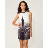 Motel Rocks Motel Carole Shirt Dress in City Scene