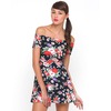 Motel Rocks Motel Catalina Off Shoulder Dress in Gypsy Rose