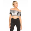 Motel Rocks Motel Dana Off The Shoulder Crop Top In Mixed