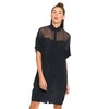 Motel Rocks Motel Dela Sheer Mesh Cocoon Shirt in Black