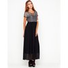 Motel Rocks MOTEL DELUXE Ester Maxi Dress in Black and