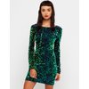 Motel Rocks MOTEL DELUXE Gabby Sequin Plunge Back Dress in