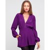 Motel Rocks MOTEL DELUXE Jet Plunge Neck Playsuit in Purple