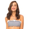 Motel Rocks Motel Dosey Halter Neck Bikini Top in Gingham