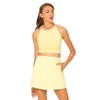 Motel Rocks Motel Folly Strappy Crop Top in Lemon Sorbet