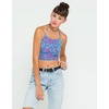 Motel Rocks Motel Fonda Halter Crop in Mint Foil Print