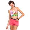 Motel Rocks Motel Fonda Halterneck Crop in Shiva Print