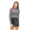 Motel Rocks Motel Frydah Long Sleeve Knit Top in Black