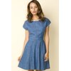 Motel Rocks Motel Gemma Dress in Denim