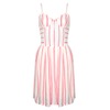 Motel Rocks Motel Gladys Sun Dress in Pink and White Stripe