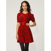 Motel Heidi Fit and Flare Dress in Rosa Print
