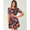 Motel Heidi Fit and Flare Dress in Winter Bloom