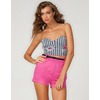 Motel Hillary Crop Bodice in Gingham Daisy Print