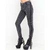 Motel Rocks Motel Jordan PU Leather Trim Skinny Jeans in