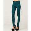 Motel Jordan Skinny Jean in Emerald Leopard