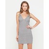 Motel Rocks Motel Jupiter Slip Dress in Cream Triangle Print