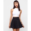 Motel Rocks Motel Kadie High Waist Circle Skirt in Black and