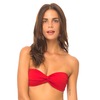 Motel Rocks Motel Knox Bandeau Bikini Top in Red