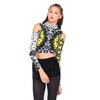 Motel Rocks Motel Larissa Cut Out Turtleneck Crop in Neon