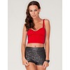 Motel Rocks Motel Larry Crop Top in Red