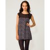 Motel Rocks Motel Laura Shift Dress in Crackle Black Print