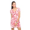 Motel Leah Tee Dress in Xerox Daisy Red