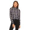 Motel Rocks Motel Leela Oversized Batwing Shirt in Plaid Navy