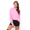Motel Rocks Motel Leela Oversized Batwing Shirt in Powder Pink